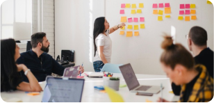 Students collaborating